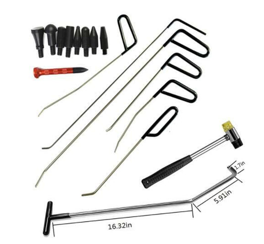 Paintless Dent Removal Rod Kit, Car dent repair hook, Hand Tool Set v