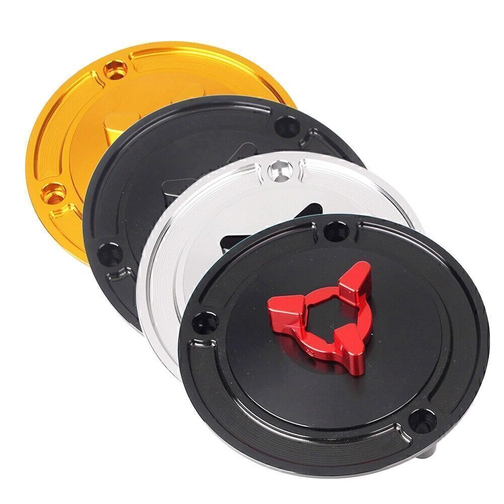For Most for Suzuki Black Gold Motorcycle Fuel Tank Cover Gas Cap Q