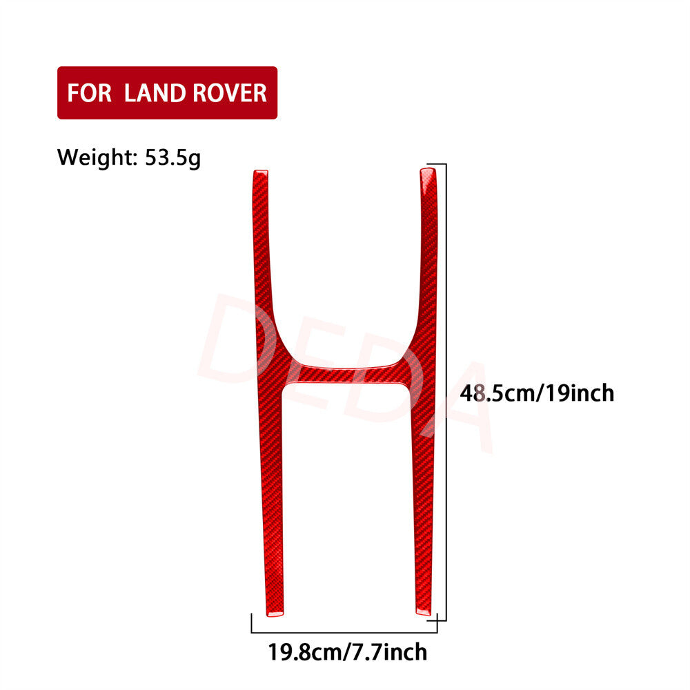 Red Carbon Console Gear Shift Frame Cover for Land Rover Discovery Sport 2015-19