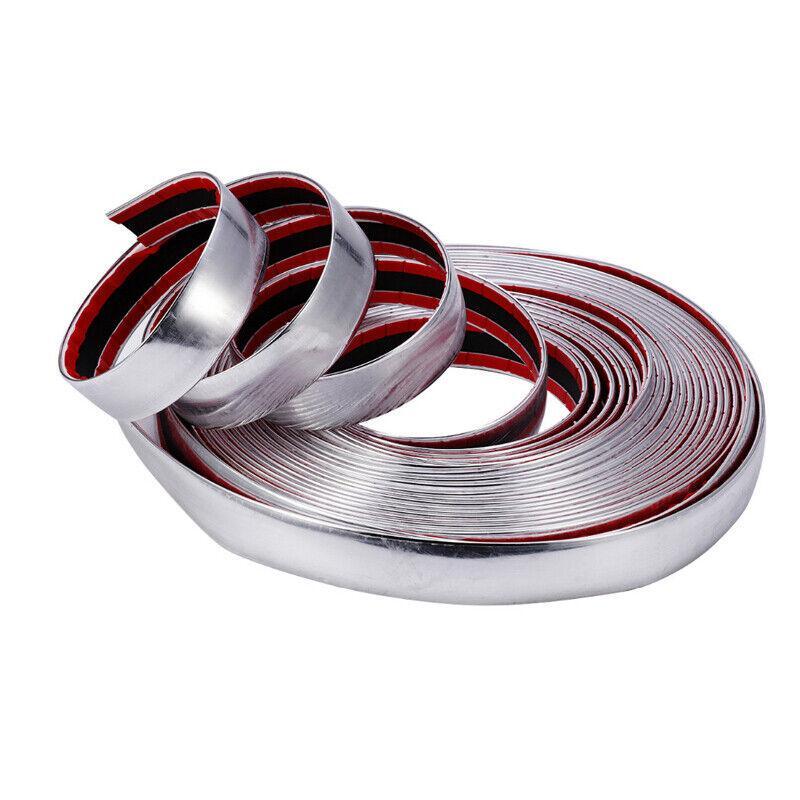chrome DIY molded trim strips for SUVs, suitable for grille, window, door, and bumper installation. n