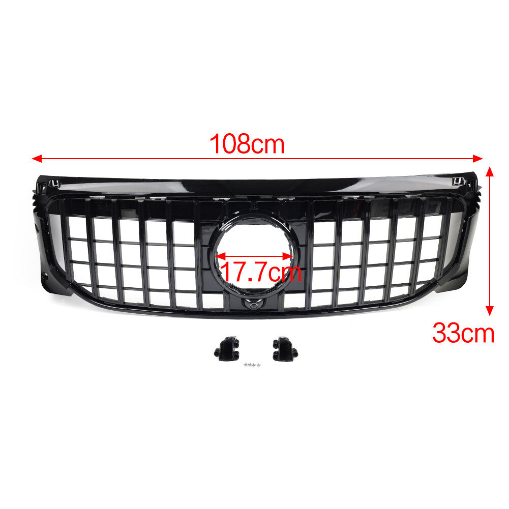GTR Style Front Bumper Hood Grille for Benz GLB Class W247 X247 GLB250 19-22 21