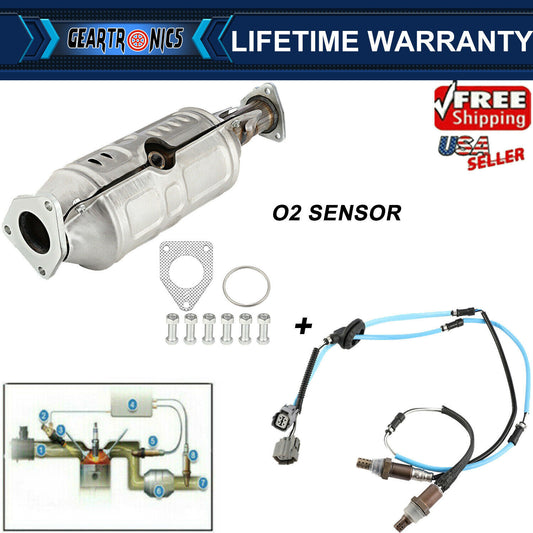 Catalytic Converter w/ Up  Downstream O2 Sensor For 03-07 for Honda Accord 2.4L US