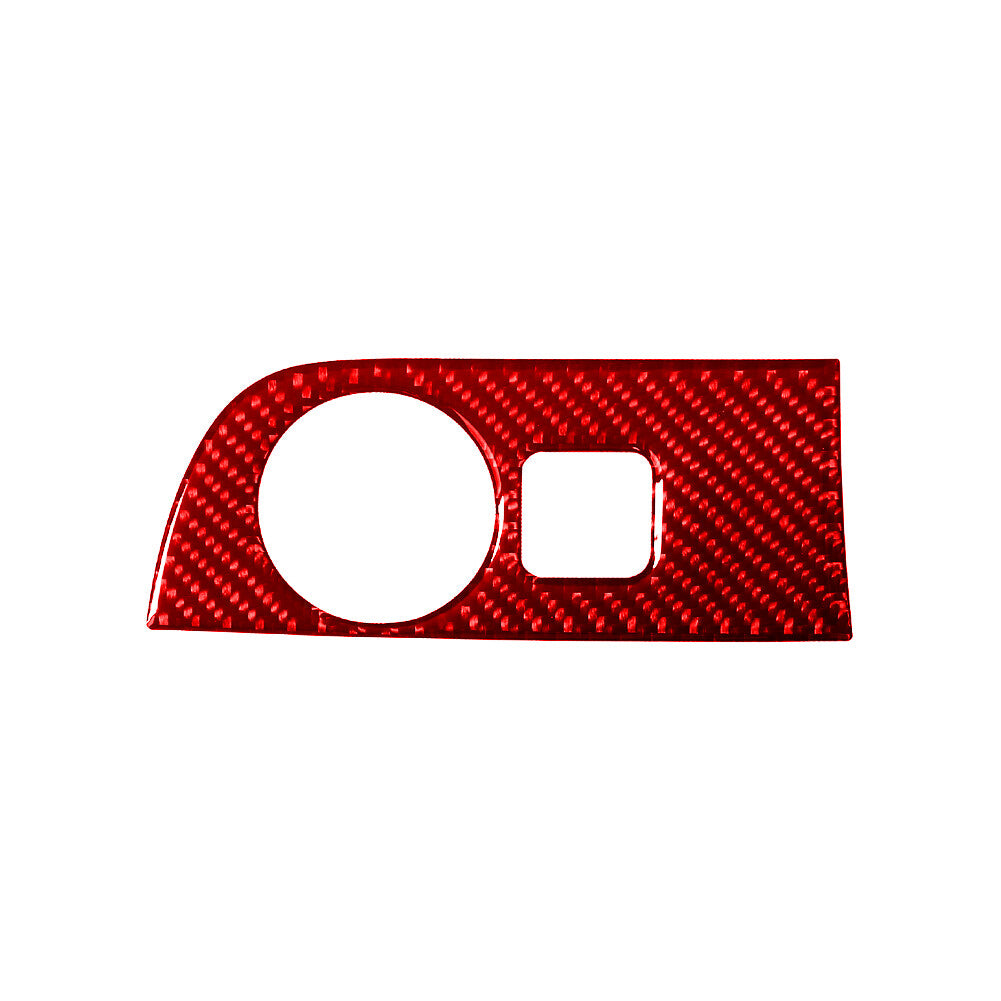 Red Carbon Fiber Interior Dim Light Control Cover Trim for Dodge Durango 2014-20