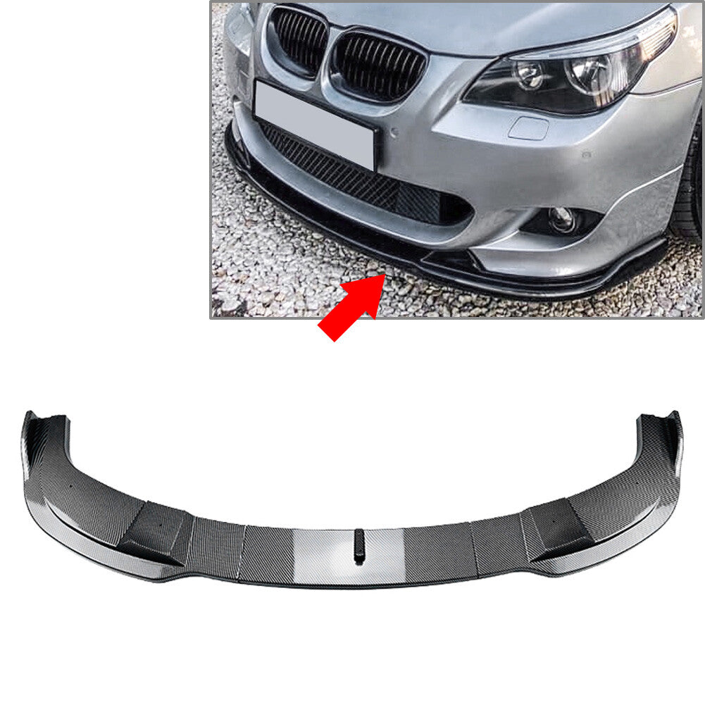 Front Bumper Lip Splitter Spoiler Fit for BMW 5 Series E60 E61 M Sport 2005-2010 06
