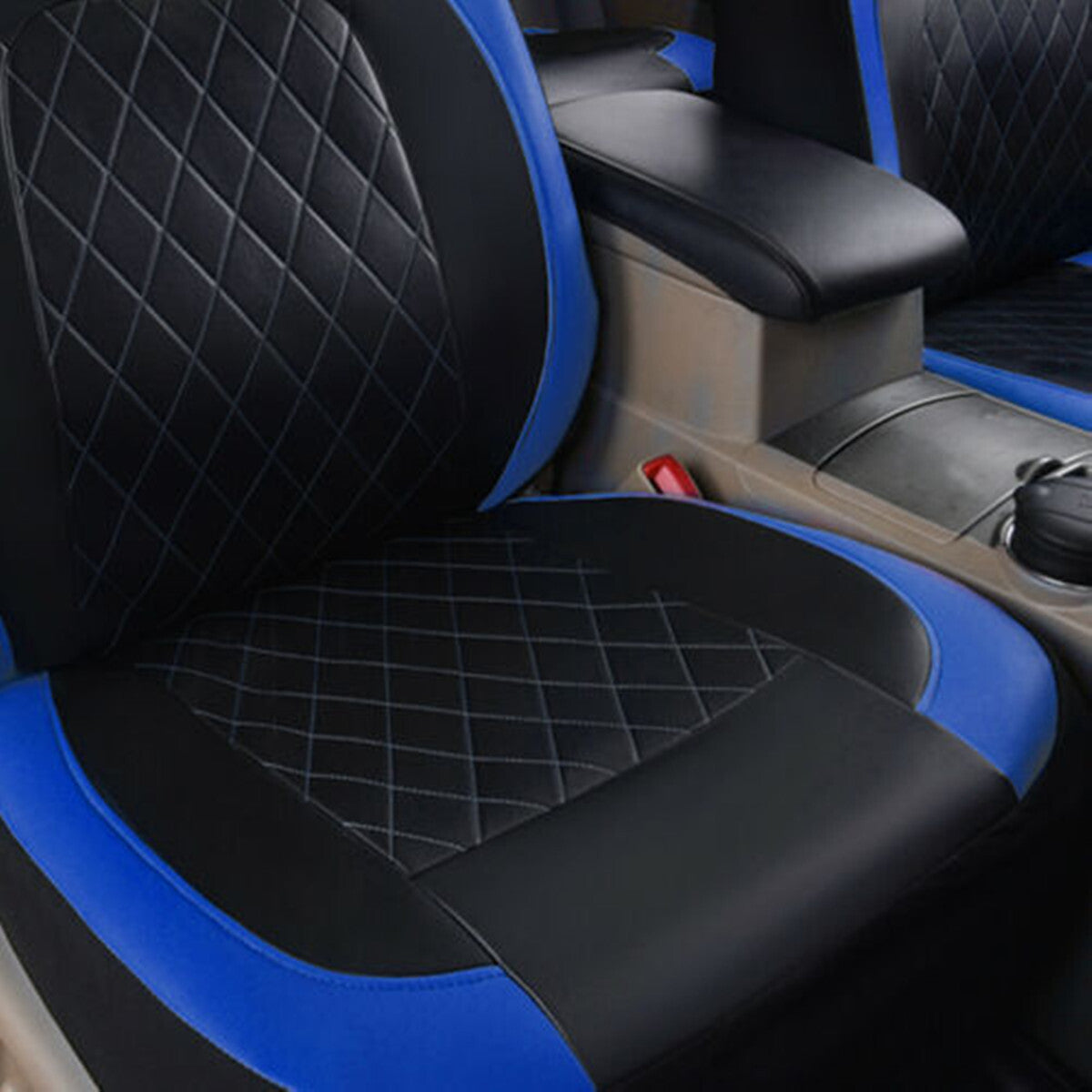 Car for seat covers, full set of backrest cushions, protective polyurethane synthetic leather, waterproof accessories - n