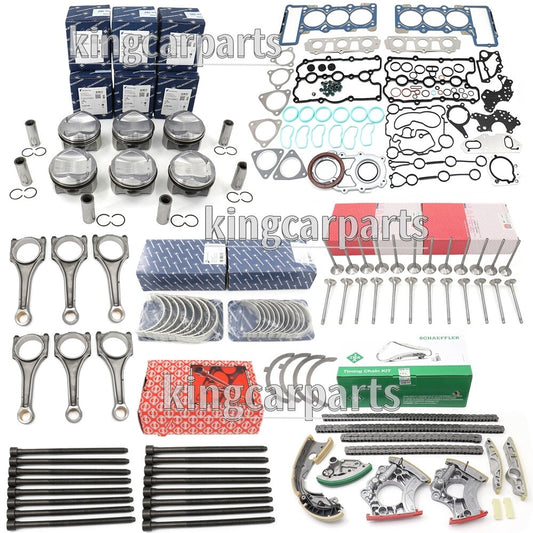 Engine Pistons Gaskets Overhaul Rebuild Kit for VW TAudi A4 A5 A6 Q5 Q7 3.0T