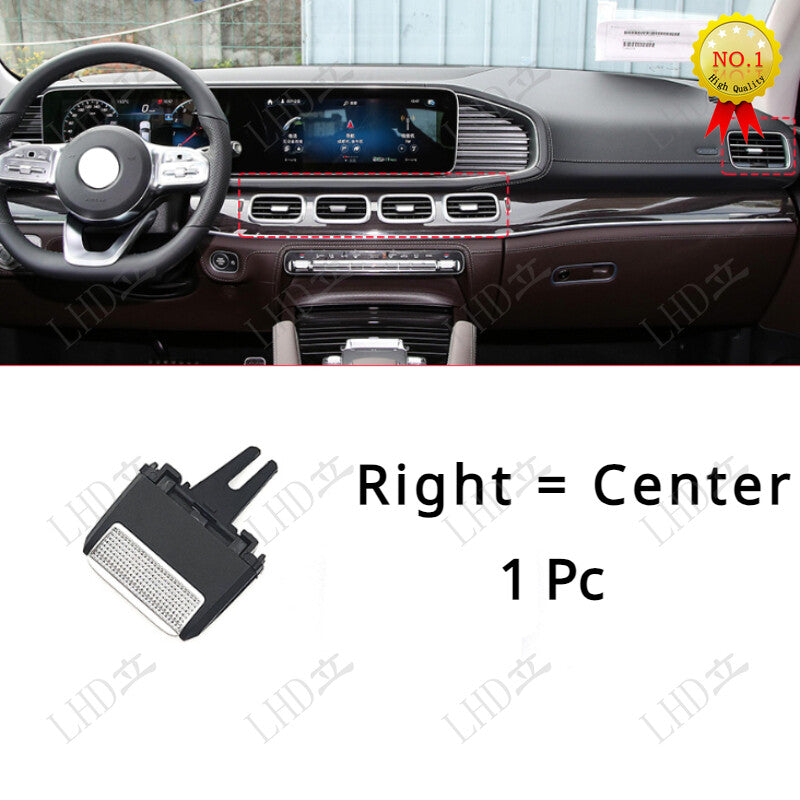 One front center/right air conditioning ventilation paddle clip for Mercedes W167 GLE GLS 20-22- n