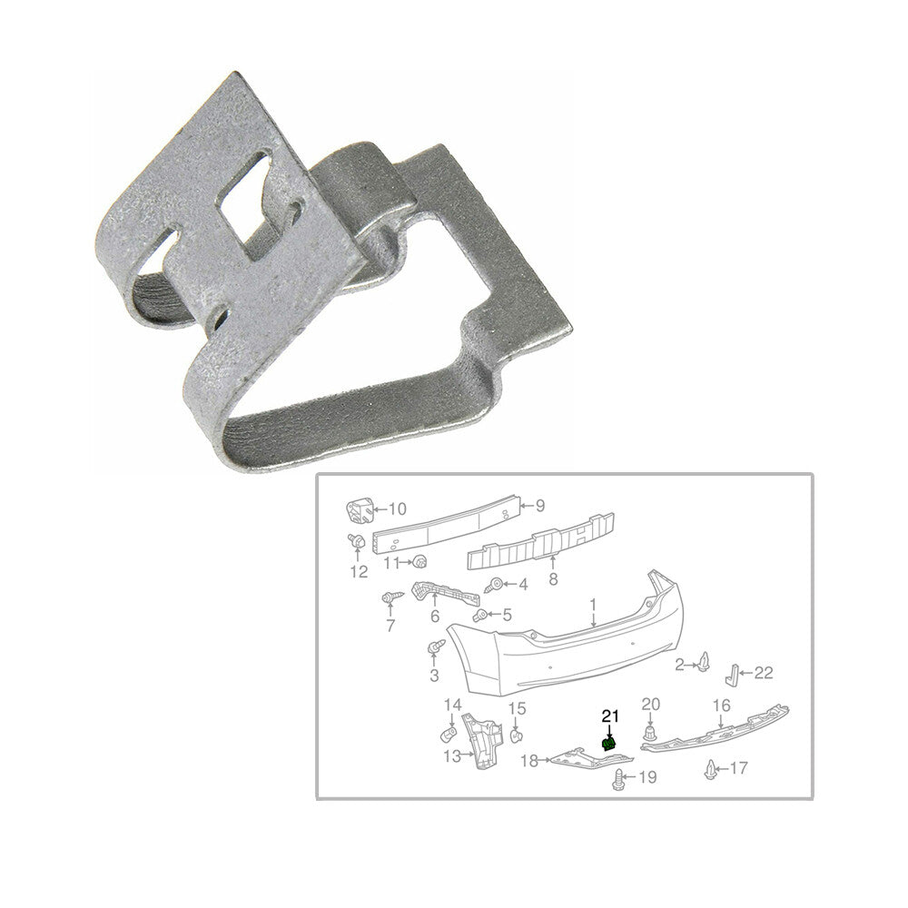 Pack of 4 Bumper Lip Chin Spoiler Clips Front/Rear for Corolla 2003 2004-2010 Q