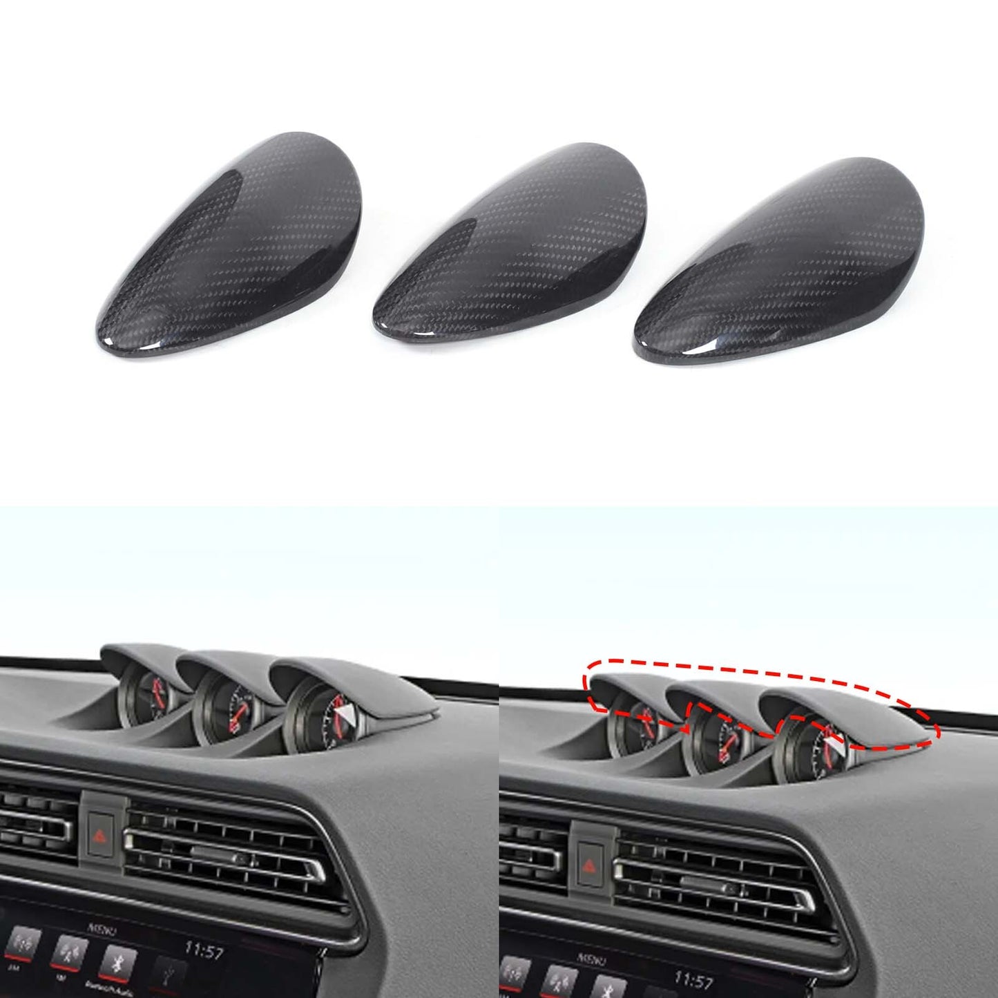 Carbon fiber instrument panel frame cover trim for Z Fairlady Z RZ34 400Z 2023+- n