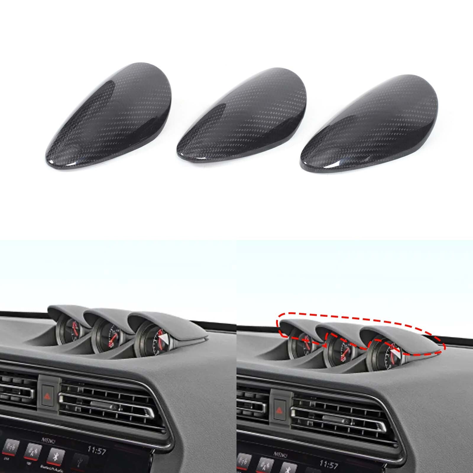 Carbon fiber instrument panel frame cover trim for Z Fairlady Z RZ34 400Z 2023+- n