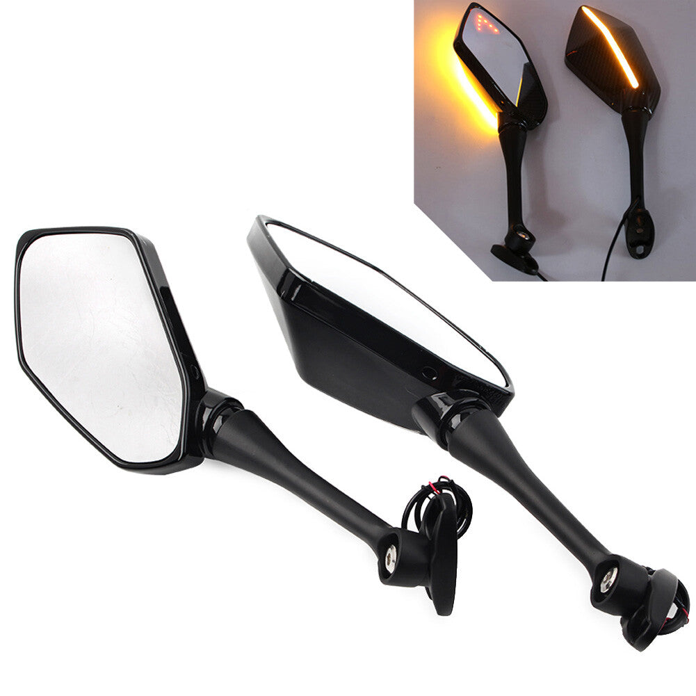 Rearview LED Turn Signal Side Mirrors for Honda CBR600RR CBR 1000RR 2004-2007