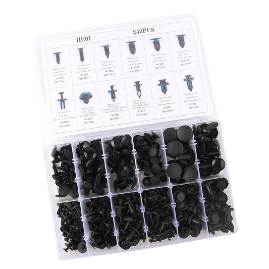 Fits for Ford for Toyota for Honda for Chrysler 240X Car Body Push Pin Rivet Retainer Clips