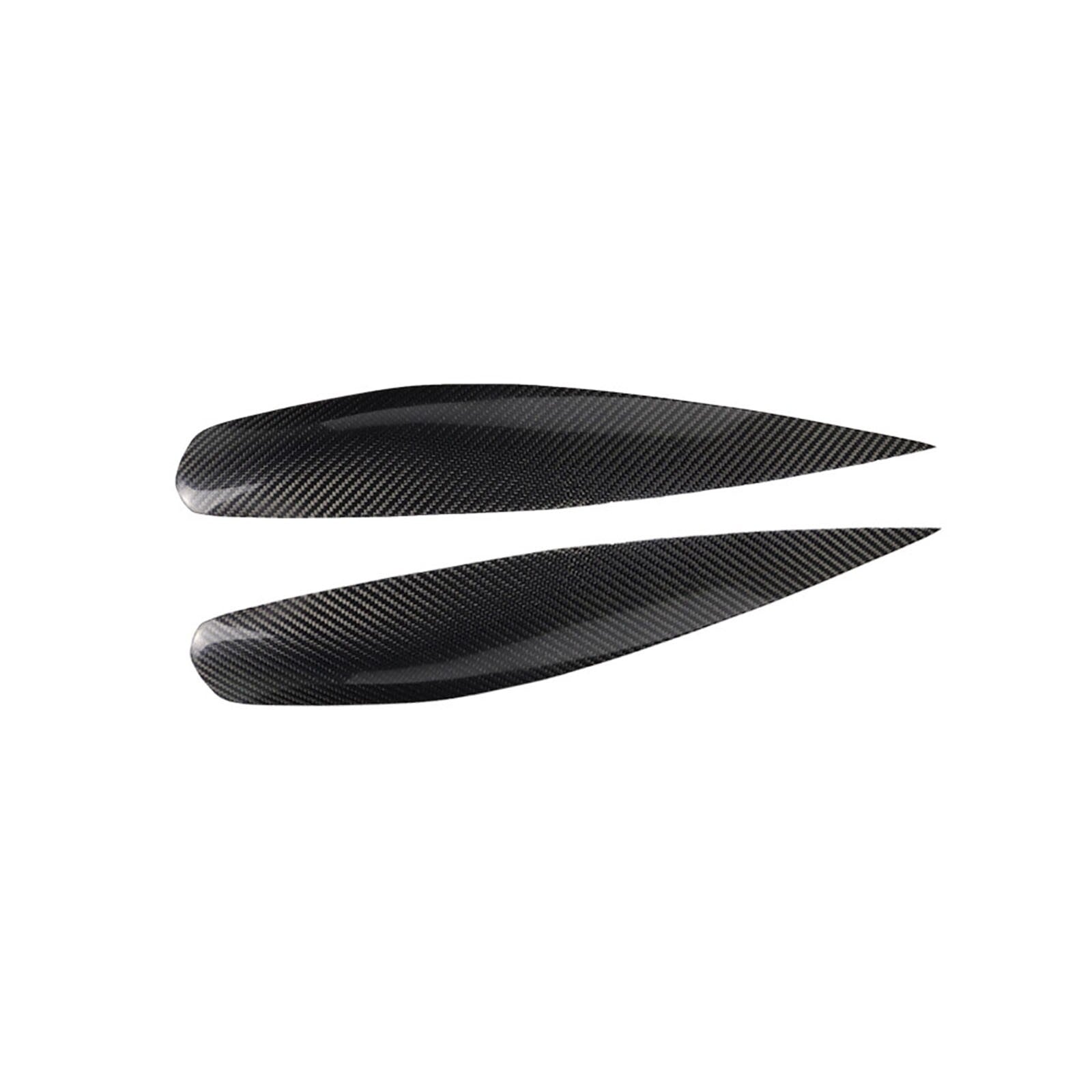 Carbon Fiber Headlight Eyebrow Eyelid Cover for Mitsubishi Lancer Ralliart 2004
