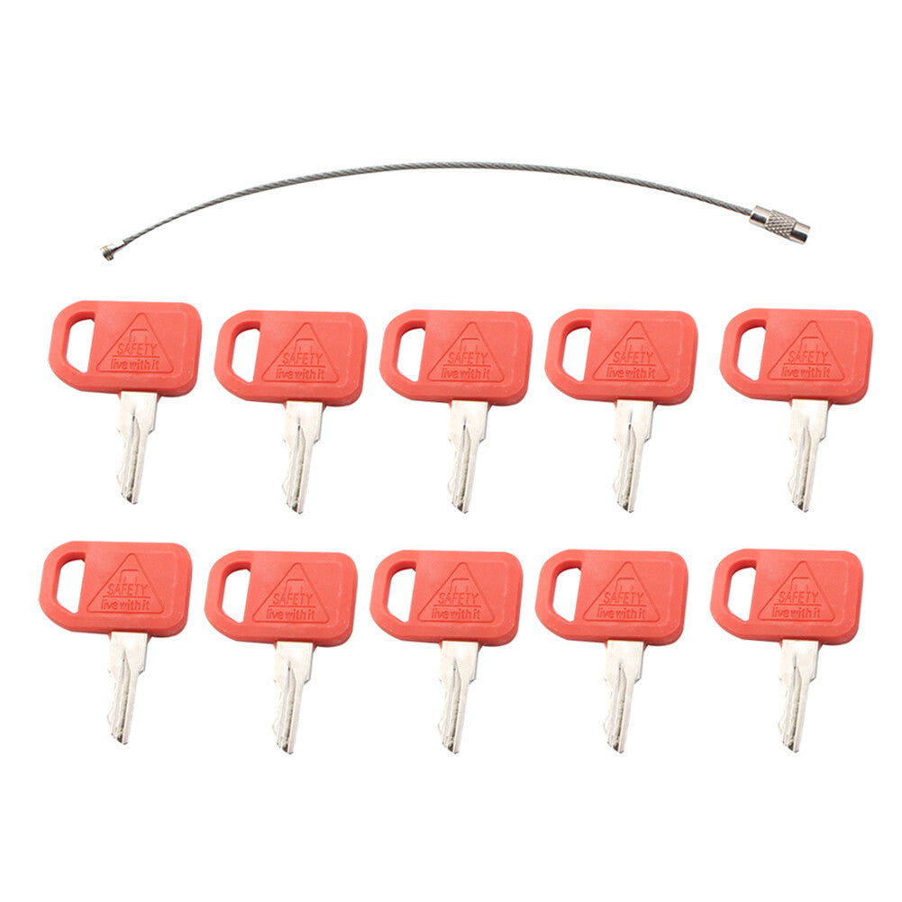 10x Keys For Skid-Steer Loader 260 280 CT332 323D Skid-Steer Log 240