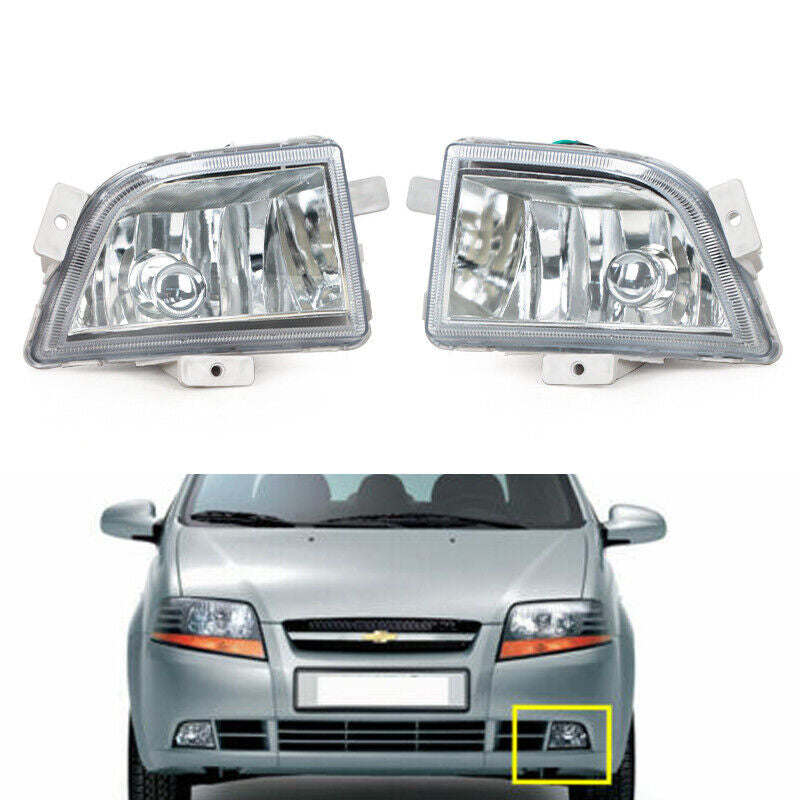 Pair Front fog lights For 2004-2007 for Chevrolet Kalos Aveo