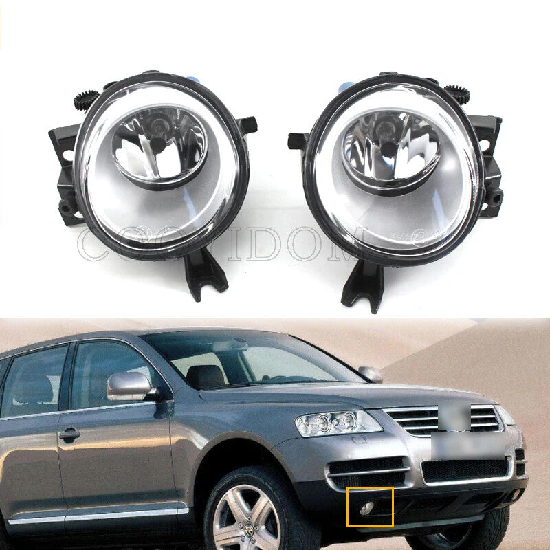 1 Pair Front Fog light Daytime running light for Volkswagen for VW Touareg 2003-10