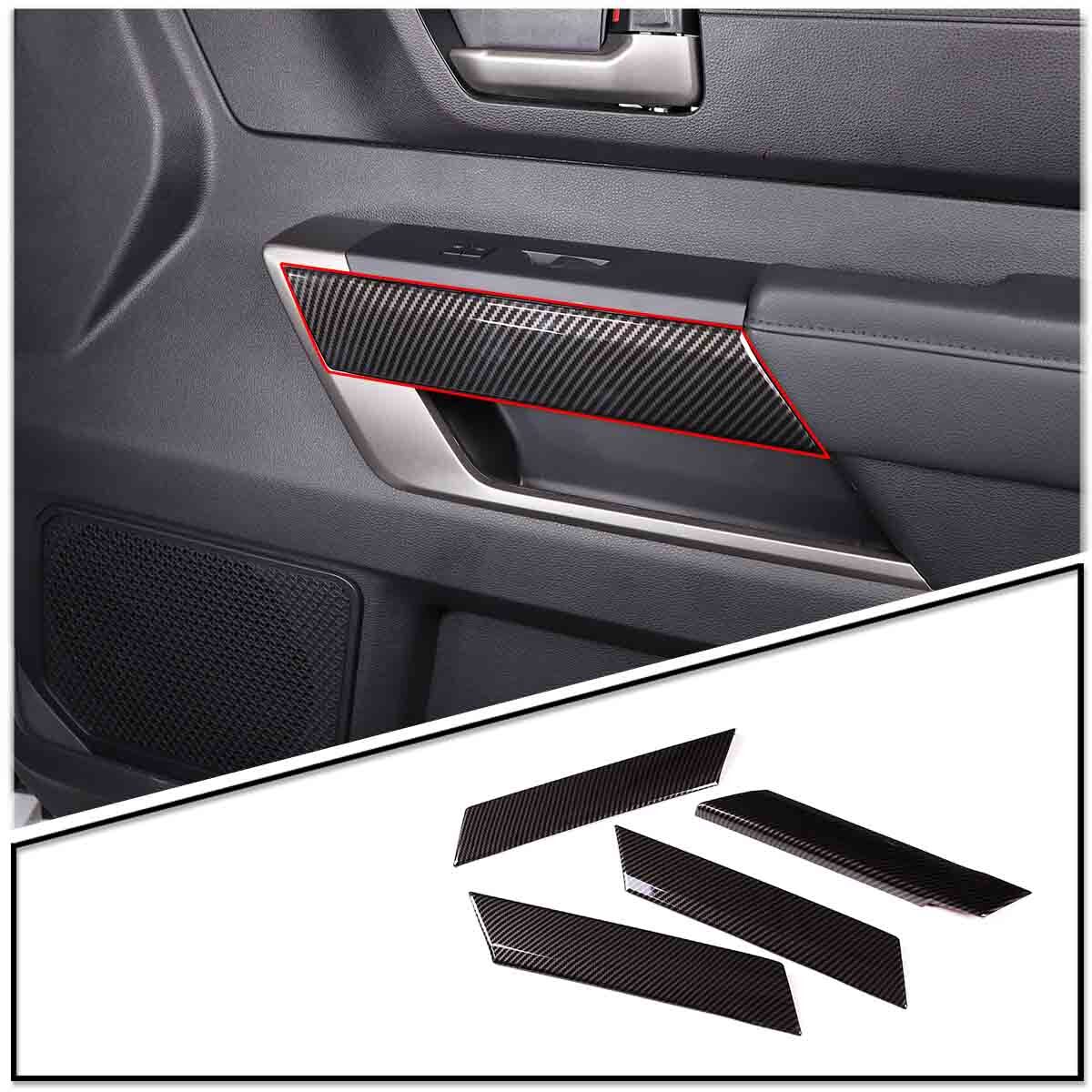 ABS carbon fiber inner tailgate switch button frame suitable for Corvette C6 2005-13- v