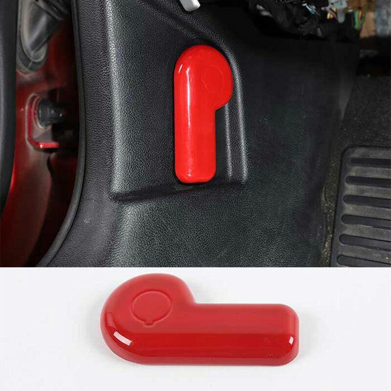 ABS Red Engine Hood Switch Button Cover Decor 1PCS for Ford for Mustang 2015-2022