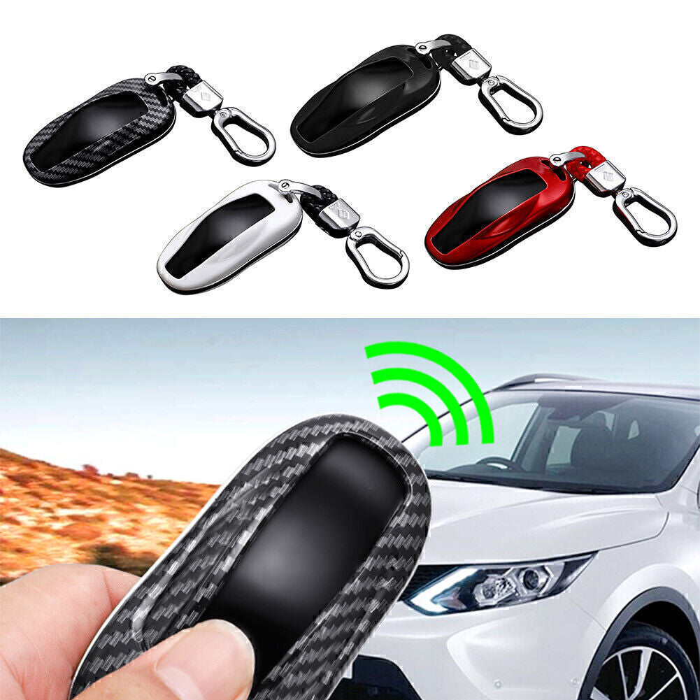 Carbon Fiber ABS Car for Smart Key Fob Case Cover for Tesla for Model S