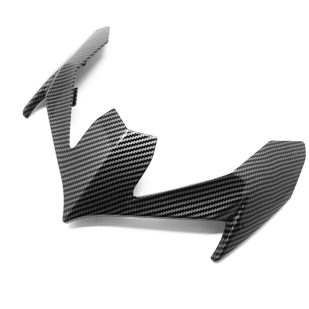 Carbon fiber front upper nose light rectifier for Kawasaki Z900 2020/2021 models.