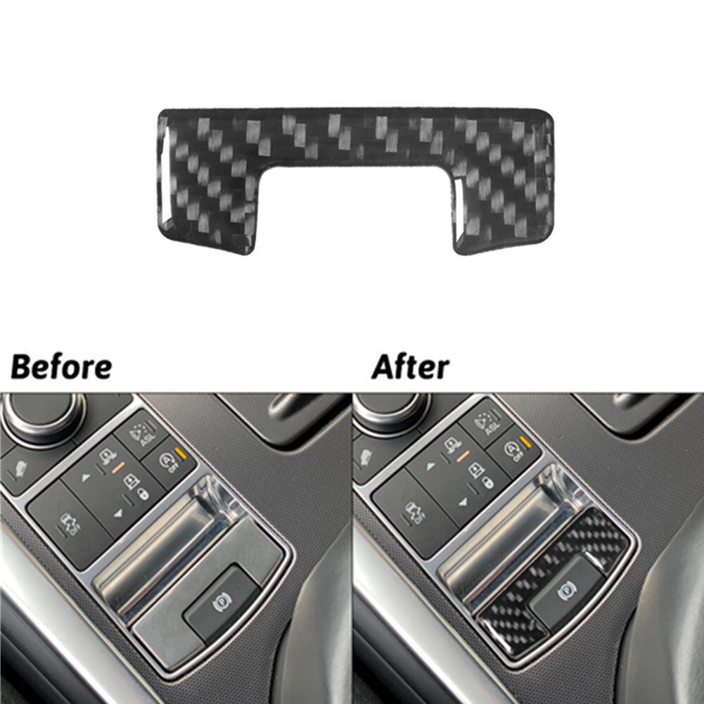 Carbon Fiber Parking Button Side Cover Trim For Land for Range Rover Sport 2014-2017