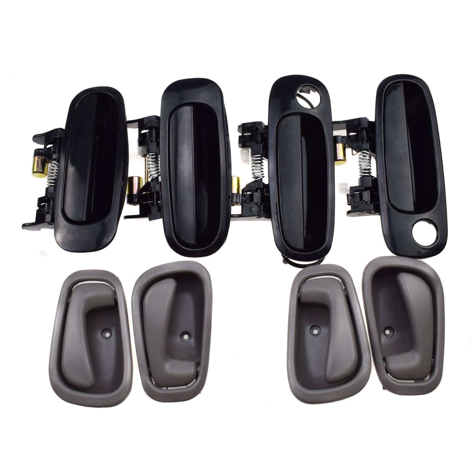 for Toyota for Corolla 98-02 8Pcs Front Rear Left Right Exterior Inside Door Handle