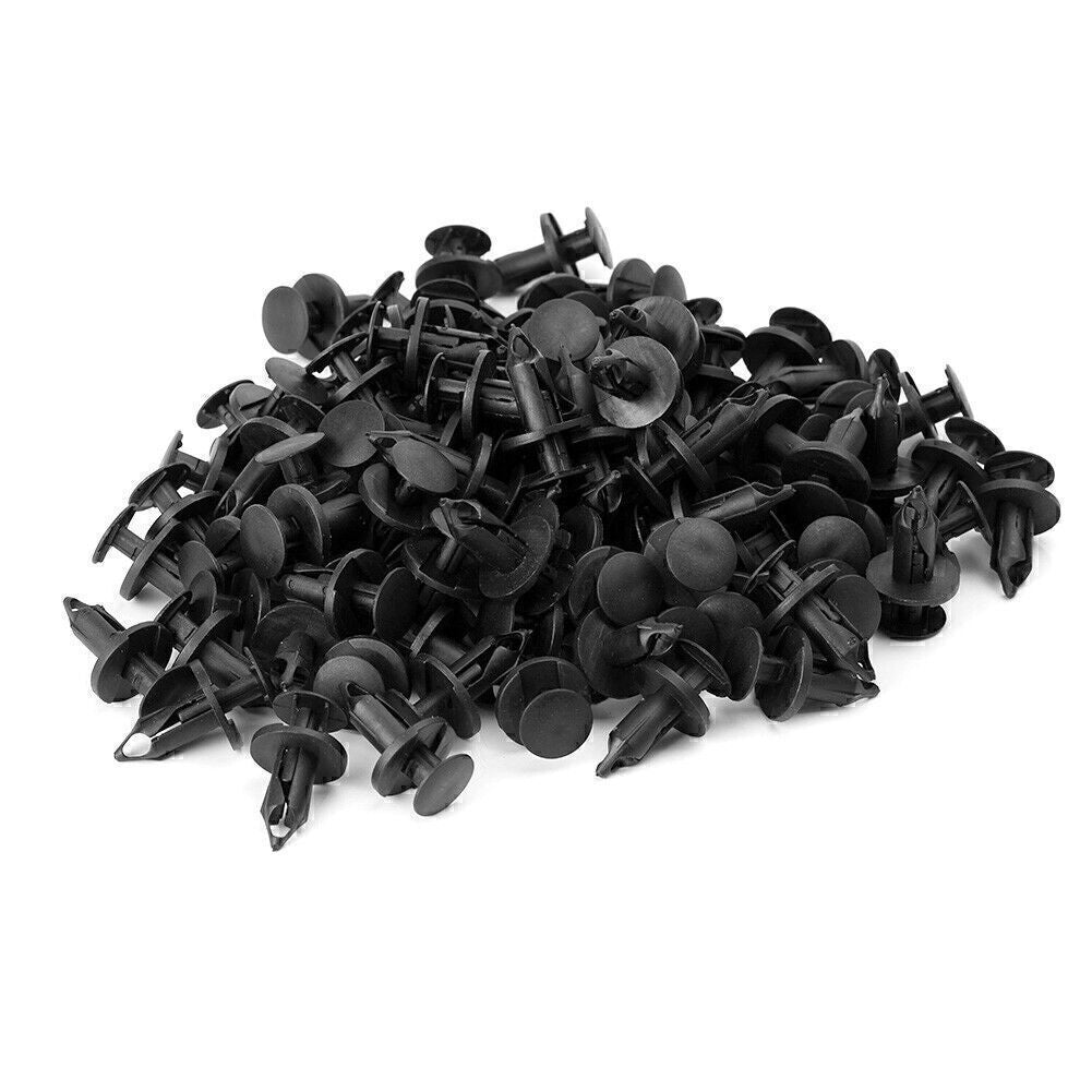 100X Car Body Bumper Fender Plastic Retainer Push Pin Clip Rivet Fasteners Kit