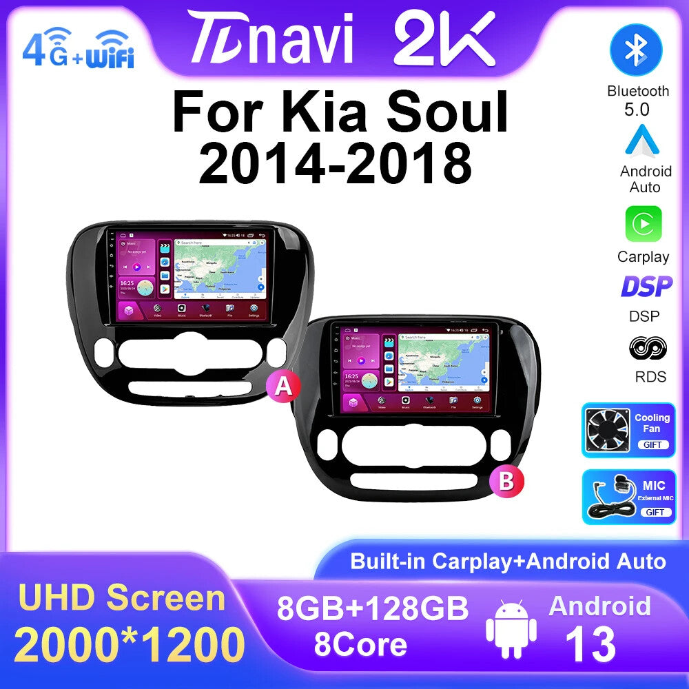 Car Radio for KIA Soul 2014-2018 GPS Multimedia Video Player Auto Stereo Screen