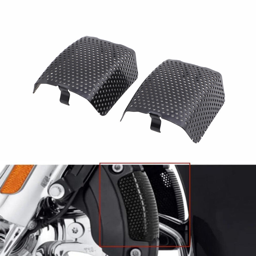 Black Front Brake Caliper Insert Set Cover for Harley Touring Street Glide FLHX Q