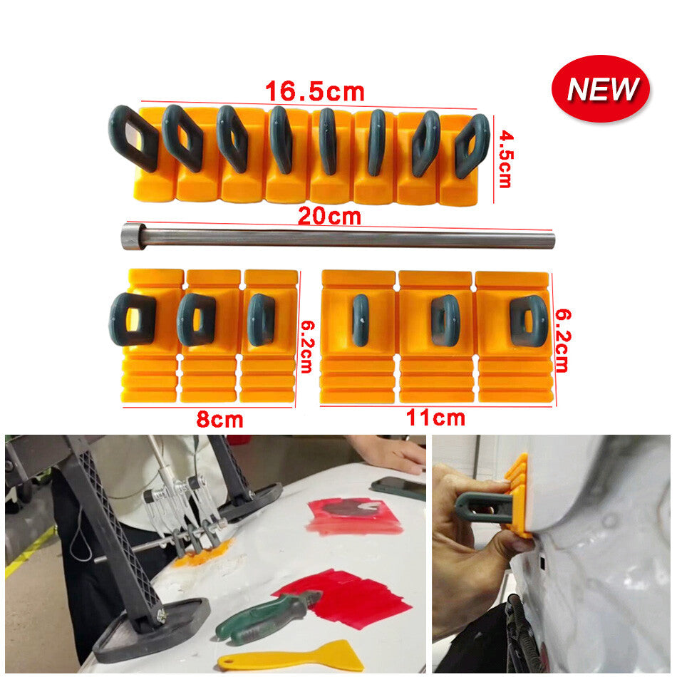 Glue Tabs Pdr Paintless Dent Repair Tools Car Auto Body Hail Damage Removal Kit v