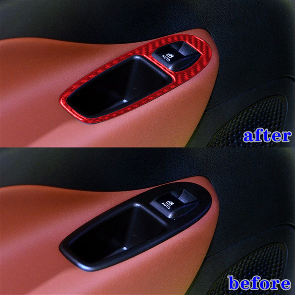 for Dodge Charger 2015-2021 Carbon Fiber Console Gear Shift Box Panel Trim Cover v