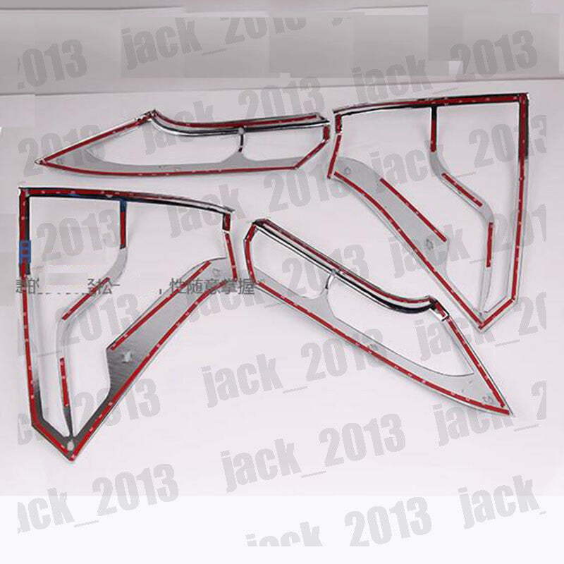 for Honda CR-V CRV 2012-2014 Black Chrome Rear Tail Light Lamp Cover Trim 4pcs