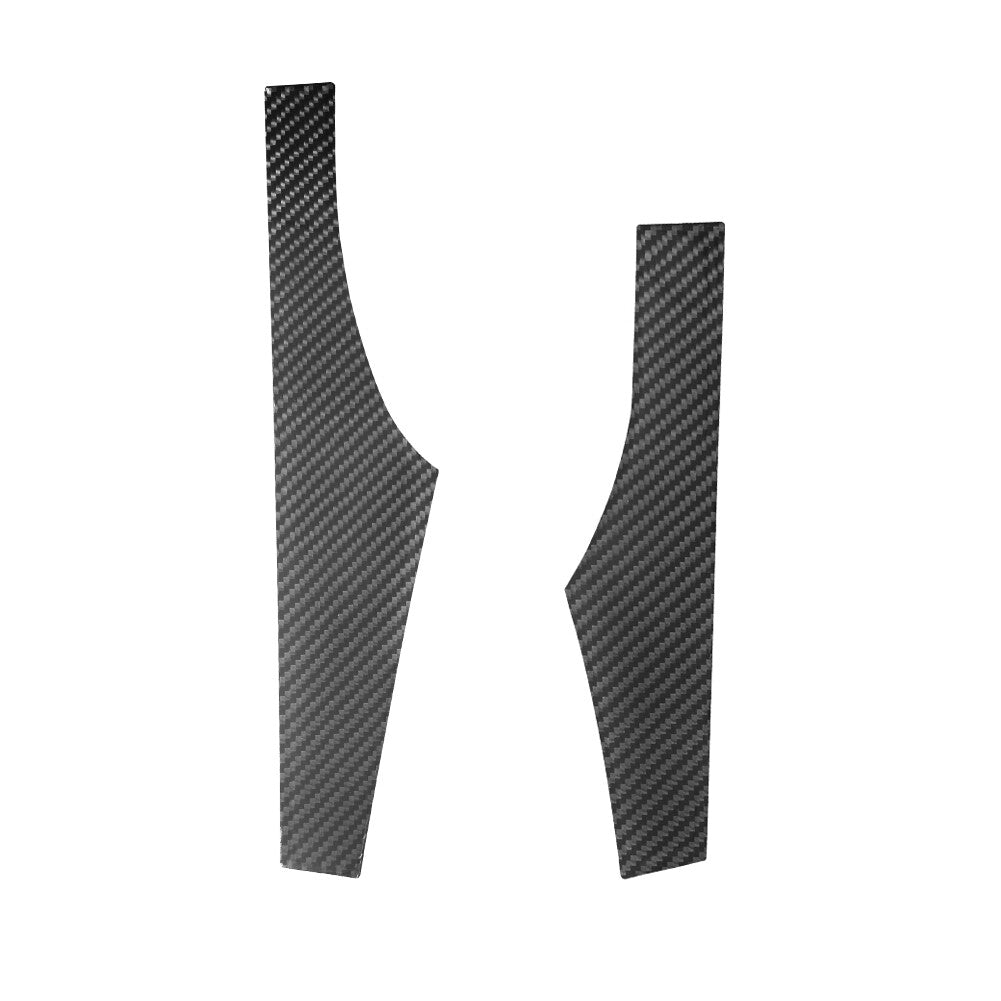 2-Pack Carbon Fiber Front Door Panel Trim Covers for Hyundai for Veloster JS 2019-2022