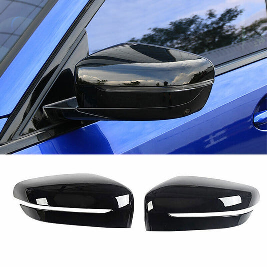 for BMW 3-Series 2019-23 Gloss Black Rearview Mirror External Door Cover Trim 2P
