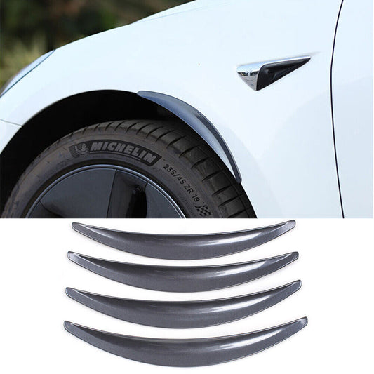 for Tesla Model 3 2017-2023 Black Mud Flaps Fender Wheel Eyebrow Mudguard 4pcs