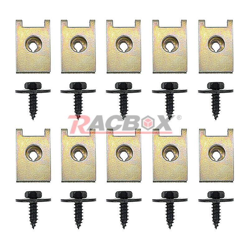 40x Car Screw Body Fender Bumper U Nut Clips Fastener for BMW F10 E46 E92 E90 US