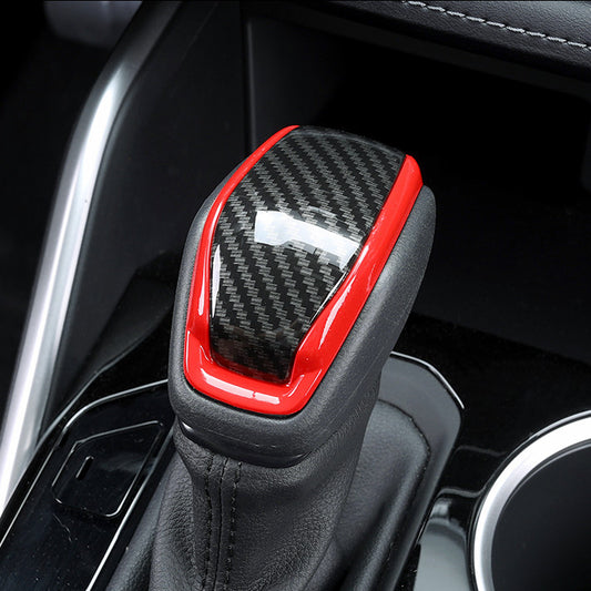 Carbon Red Gear Shift Knob Molding Cover Trim For 2020-2022 Highlander for Toyota