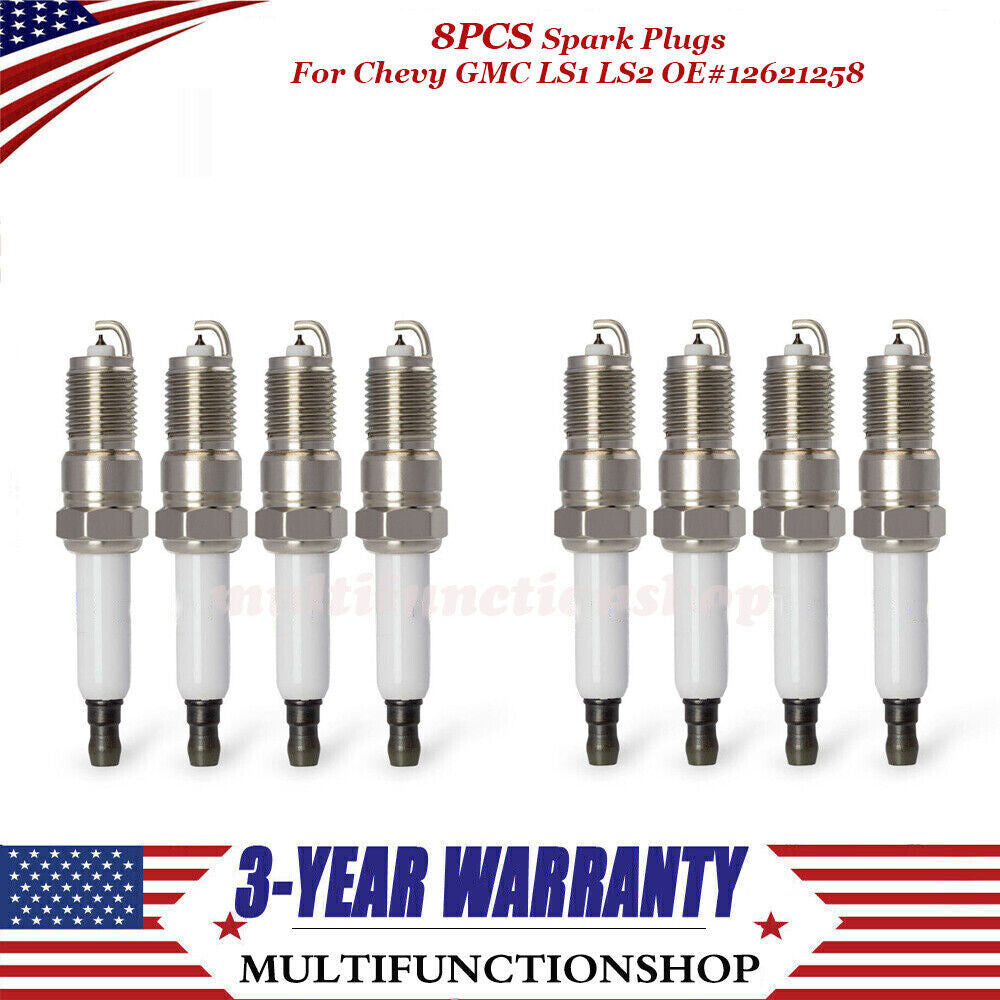 8 Iridium Spark Plugs 12621258 for GMI for Chevrolet Suburban for Cadillac for Escalade ESV Q