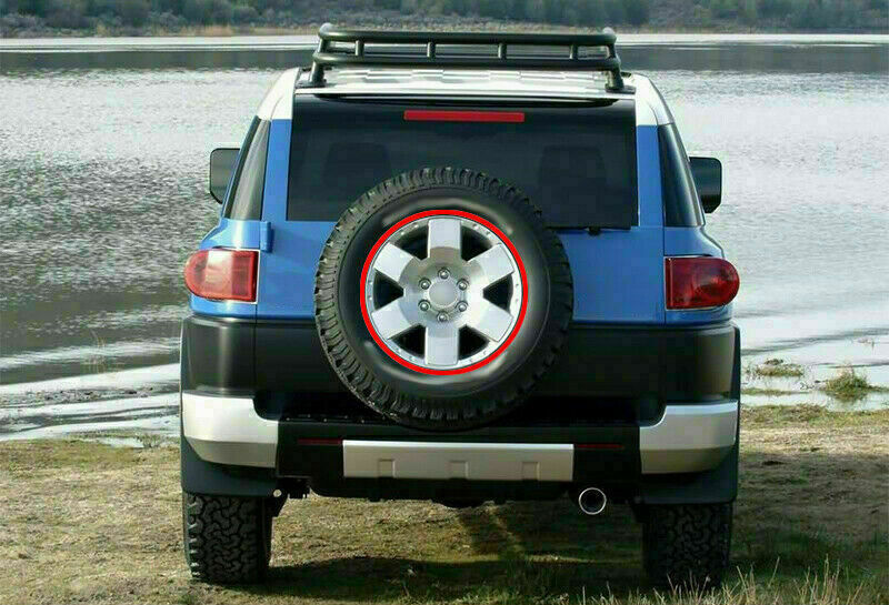 ABS Black Rear Spare Tire Cover Hard Shell Kit for Toyota FJ Cruiser 2007-2020