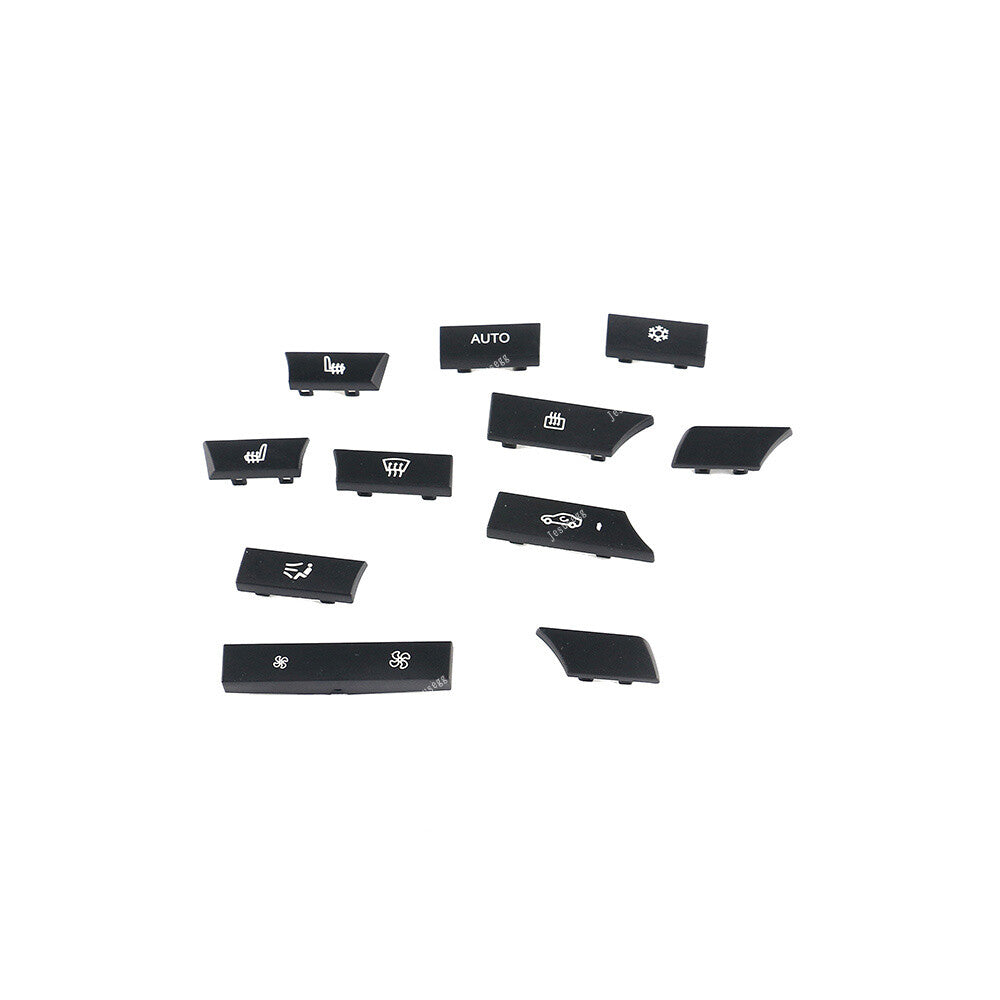 A/C Heater Control Switch 11X Button Key Caps Cover Kit Fit for BMW 5 Series F07 F10