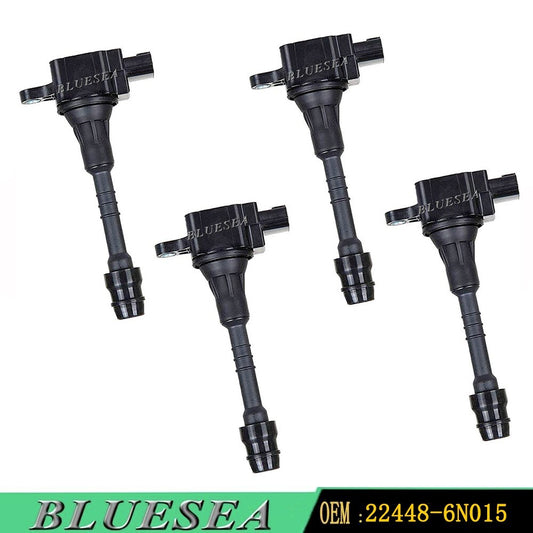 4 pcs Ignition Coil fit 2001-2006 for Nissan Sentra Almer 1.8L 22448-6N015 AIC-4004G