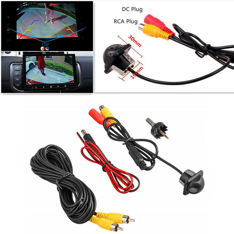Car Rear Side Front Mirror 170¡ã View CCD Backup Parking Hole Waterproof Camera