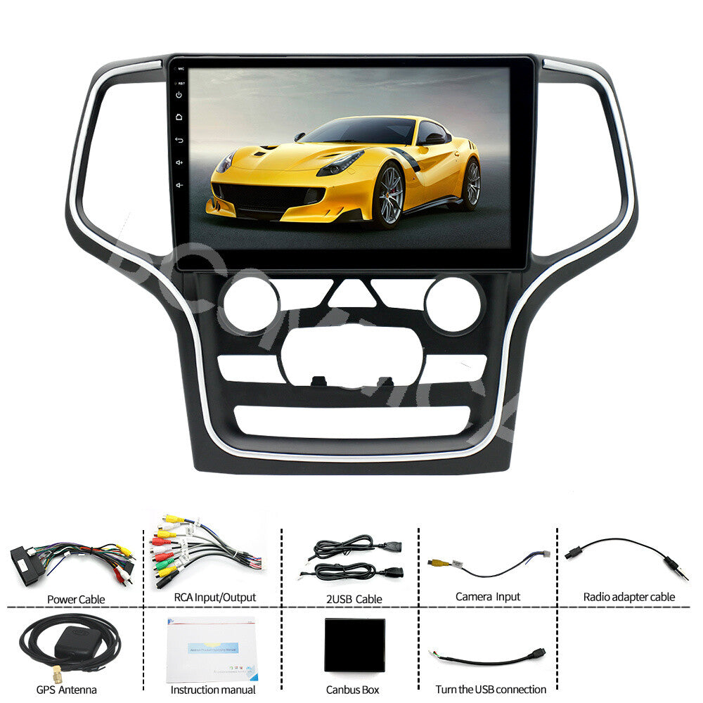 10.1 Android 13 Car Radio GPS Navigation Fit for Jeep Grand Cherokee 2014-2022