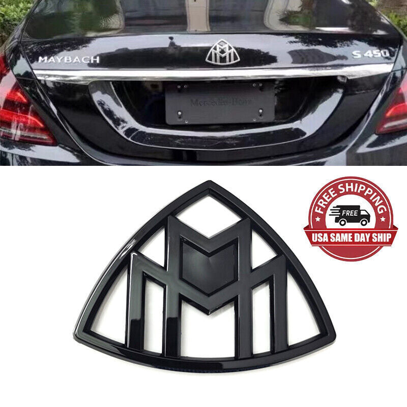 Glossy black badge decoration on the trunk for Mercedes - for Maybach W222 S-Class