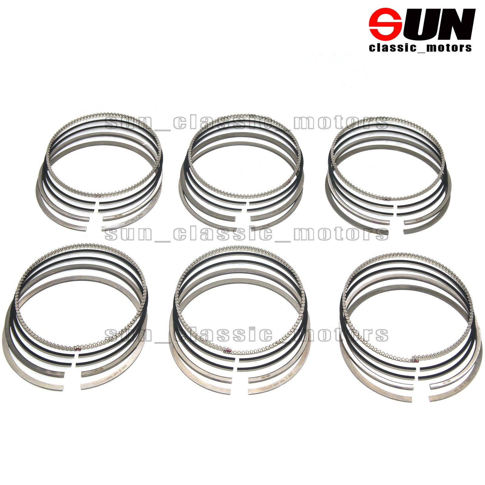 6-Piece Equipment Manufacturer Piston Rings STD for Cayenne , for Audi Q7, for Passat CC, R36 3.6 VR6 FSI BWS-