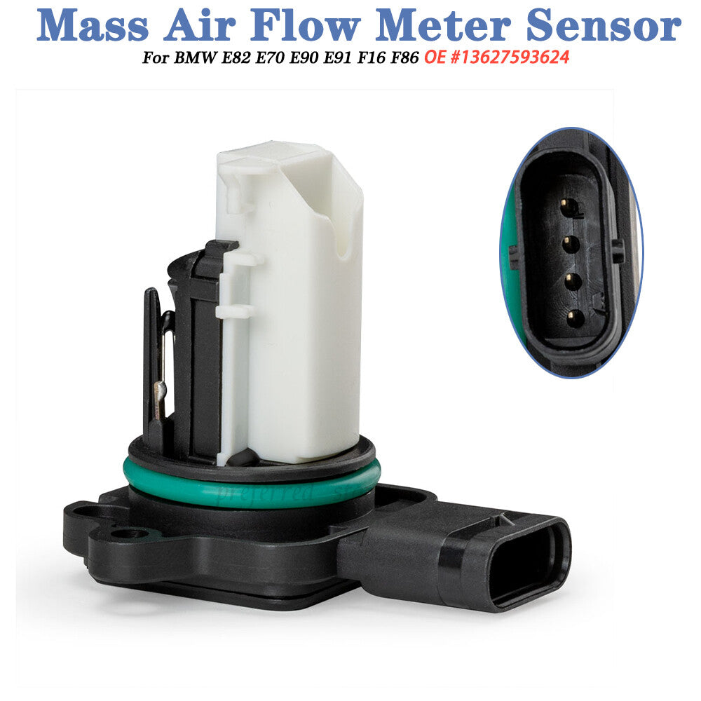 MAF Airflow Sensor 13627593624 is suitable for X3, X5, X6, 135i, 335i, 535i, 640i, and E90 models. v