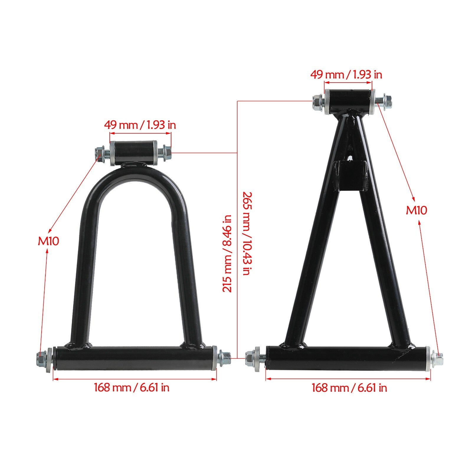 Go-kart front suspension arm assembly drum brake suitable for DIY all-terrain vehicles, four-wheel off-road vehicles, go-karts