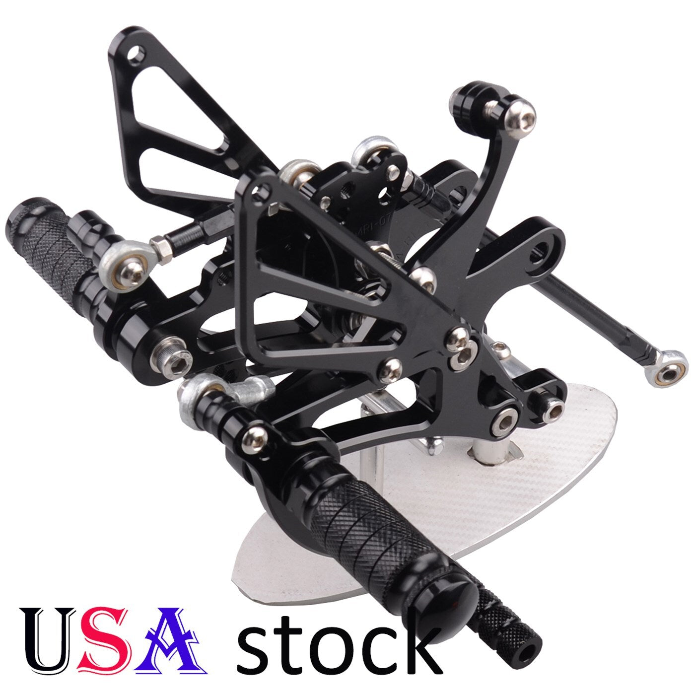 US Black Rearset Brake Shift Pedal Footpegs for Yamaha YZF R1 1999-2006 Q