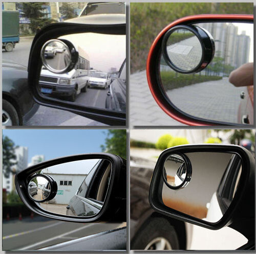 2x Side Parking Mirror Driver Side Blind Spot Wide Angle Round Fits for Nissan for BMW