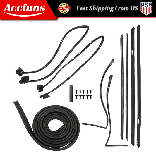 Suitable for 1981-1988 Monte Carlo SS 9-piece complete Weatherstripping kit - n